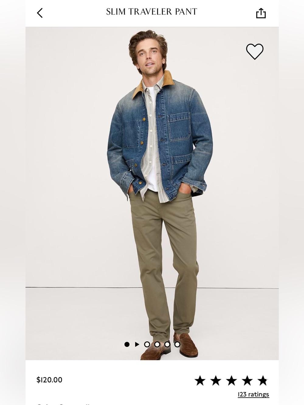 Banana Republic Slim Traveler Pant